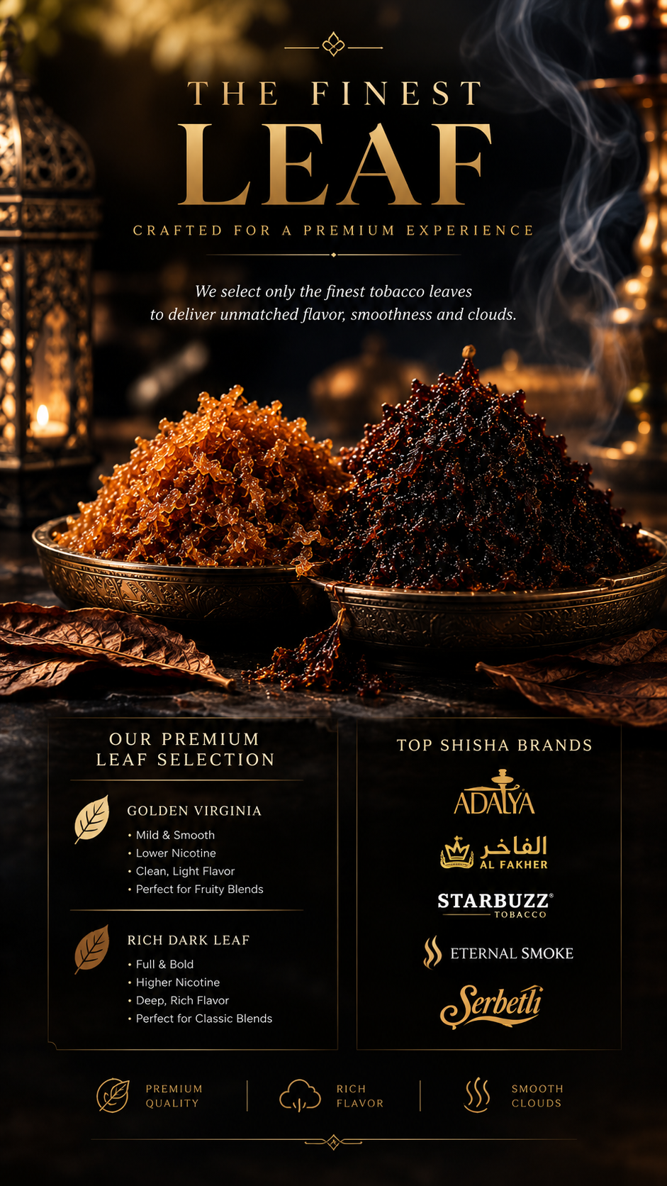 Premium dark leaf tobacco